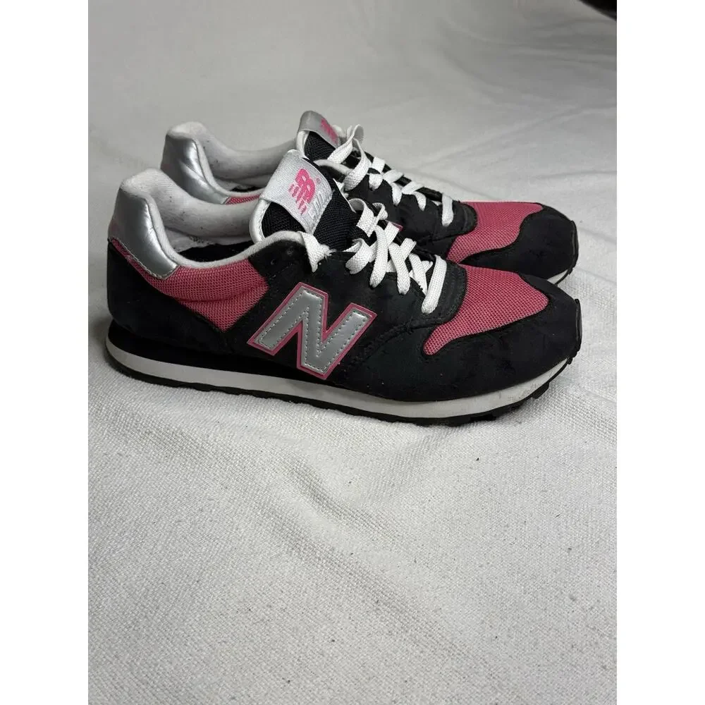 New Balance 373GP Black Pink Mesh Suede Sneakers Women’s 8.5